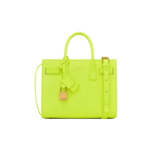 SAINT LAURENT SAC DE JOUR Сумка через плечо из коровьей кожи сумка NANO женская желтая