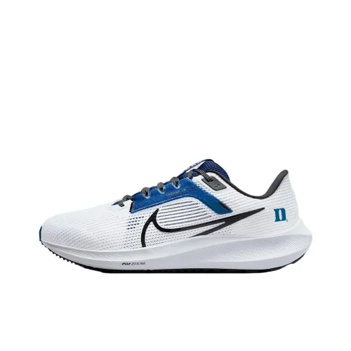 Nike Air Zoom Pegasus 40 Устойчивый к истиранию Дышащий Низкий Топ Повседневные Беговые кроссовки Мужские Белый Синий Черный