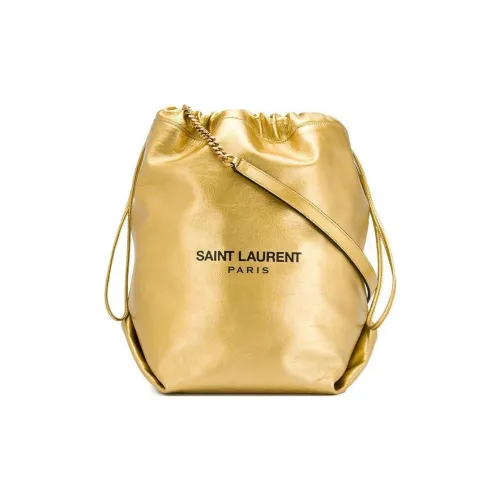 SAINT LAURENT Телячья кожа Сумка через плечо Сумка на плечо Женская Золотая