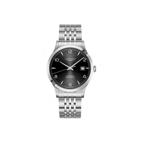 Longines Pioneer Collection Автоматический Механический Механизм Женские Часы Часы 40 мм Черный Циферблат