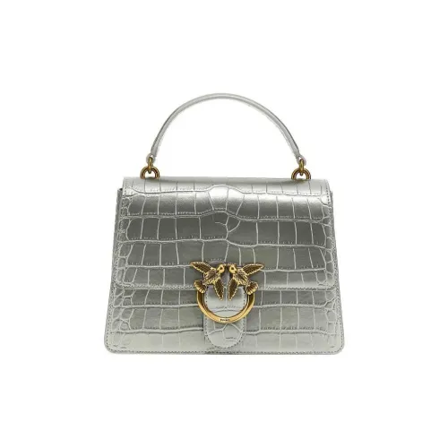 PINKO Кожа Сумка через плечо Сумка Обычная Women's Silver