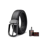 Металлическая пряжка, зернистая кожа личи + премиум-бокс