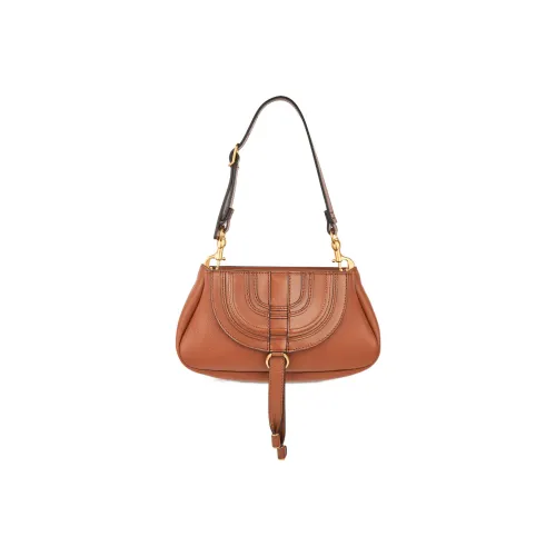 Chloe Marcie с рельефной телячьей кожей кожаные вставки портативный клатч на одно плечо маленький женский коричневый желтый