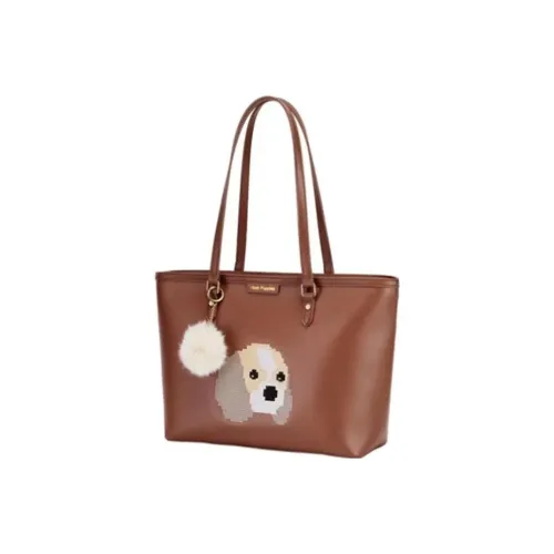 Hush Puppies Коровья кожа Тоут Сумка Сумка для покупок Сумка Сумка через плечо Средний Женская Коричневая
