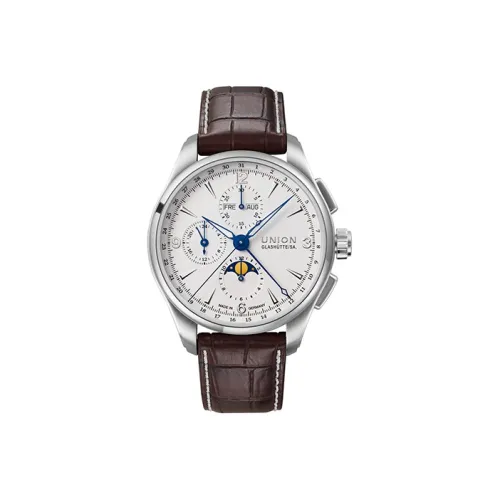 UNION GLASHUTTE/SA Автоматический Механический Мужской Часы Belisar Collection 42 мм Белые