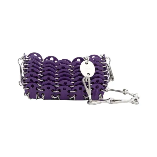 Paco Rabanne Латунь Металл Сумка через плечо Сумка на плечо Экстра мини Женская Фиолетовая