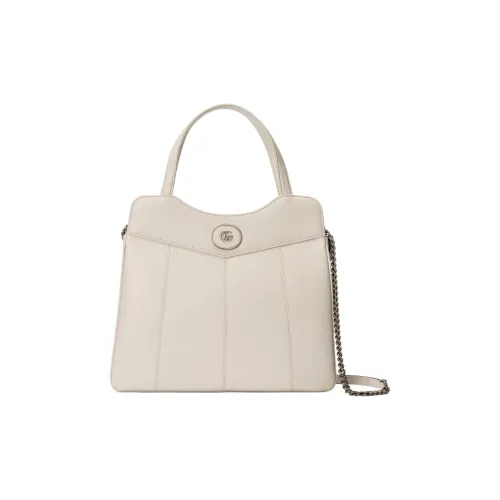 GUCCI Кожа Тоут Сумка Сумка для покупок Сумка среднего размера Женская Белая