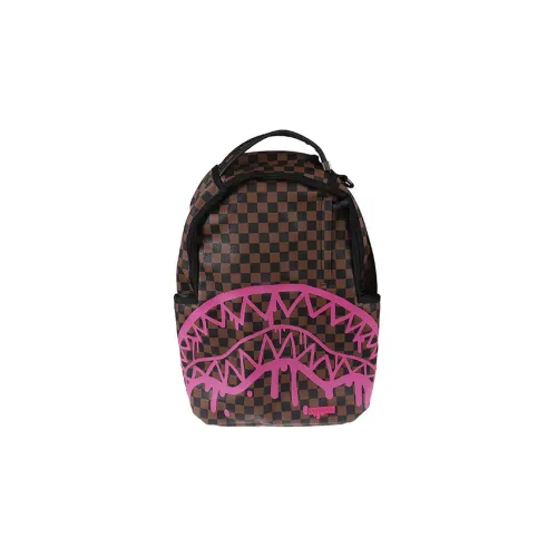 SPRAYGROUND Кожа Рюкзак Стандартный Женский Розовый Коричневый