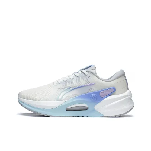 LiNing Furious Rider 7,0 противоскользящий устойчивый к истиранию дышащий низкий топ беговые кроссовки мужской бежевый белый синий