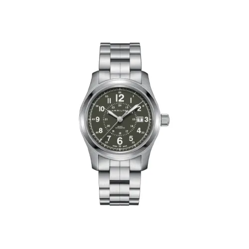 HAMILTON Автоматический Механический Механизм Мужские Часы Khaki Field Series 42 мм Черные