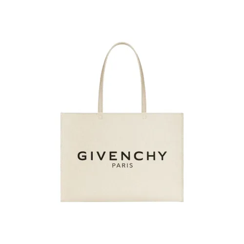 GIVENCHY Хлопок Тоут Сумка Сумка для покупок Сумка Большая Женская Естественная Бежевая