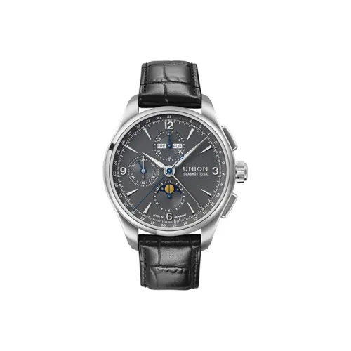 UNION GLASHUTTE/SA Автоматический Механический Мужской Часы из Коллекции Belisar 42 мм Серые