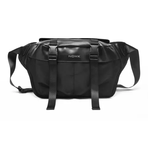 NOMK Оксфорд Workwear Сумка Курьерская сумка Сумка через плечо Большая Унисекс Черная
