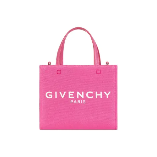 GIVENCHY Холщовая сумка из промытого хлопка сумка-тоут сумка для покупок мини-сумка женская неоновый розовый