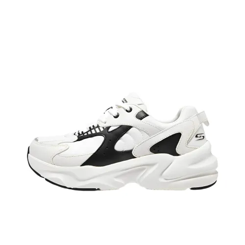 Skechers BOBS BAMINA 2 Амортизация Износостойкий Низкий Топ Casual Мужской Черный Белый