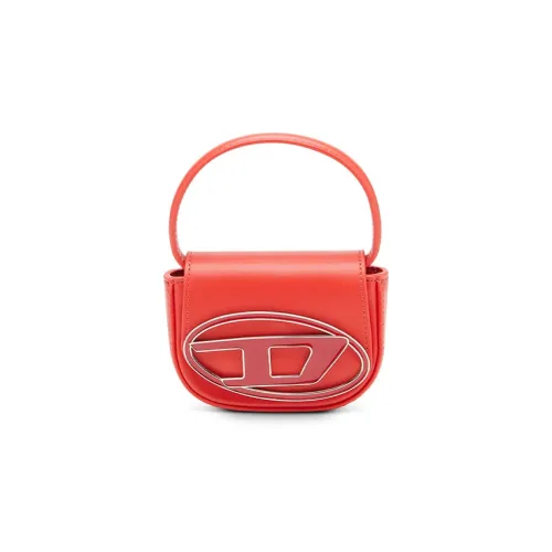 DIESEL Корова Кожа 1DR Сумка Переносная Сумка через плечо Мини Женский Красный