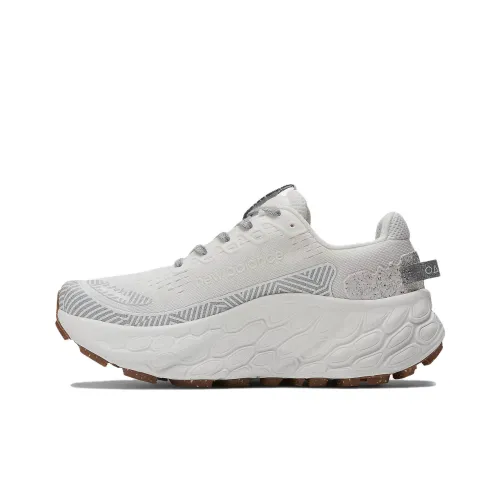 New Balance NB Свежий Пена X More Trail V3 Низкий Топ Марафон Беговые кроссовки Женские Белые Серые