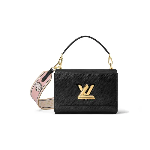 LOUIS VUITTON Twist Epi GRAIN LEATHER Twist Сумка Сумка через плечо Сумка на плечо Сумка среднего размера Женская Черная