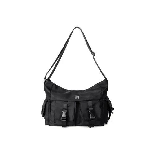 NOMK Oxford Workwear Сумка Курьерская сумка Спортивная сумка Сумка через плечо Большая Унисекс Черная