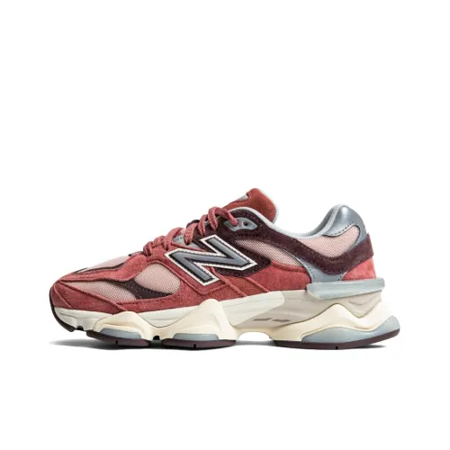 New Balance NB 9060 Дышащий Низкий Топ Casual Унисекс Кирпично-Красный