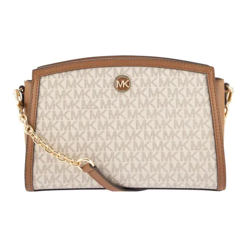 MICHAEL KORS Chantal ПВХ Полиуретан Полиэстер Сумка через плечо Сумка на плечо Женская Ваниль