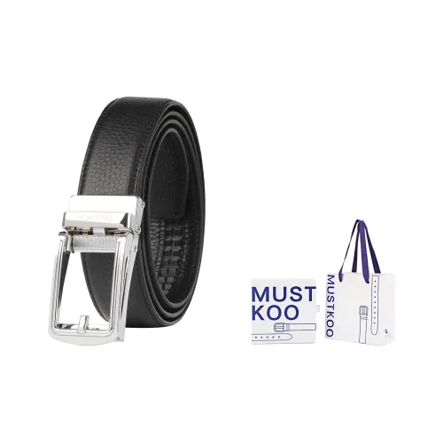 MUSTKOO Ремни из коровьей кожи MBT 8083 Черные Мужские