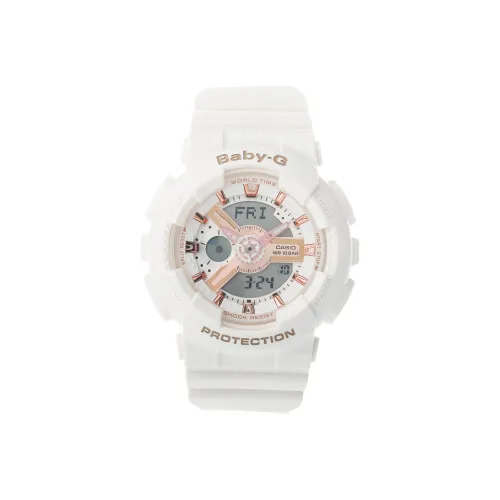 CASIO Кварцевый Movement Женские Детские Часы 46,3mm*43,4mm Белые