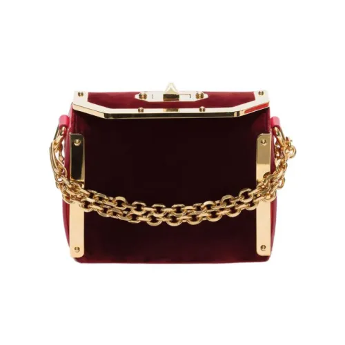 Alexander McQueen Хлопок Клатч Кошелек Сумка через плечо Женская Красная