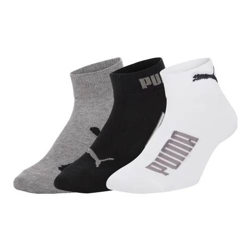 PUMA 3 шт Белый+Черный+Серый Унисекс Носки