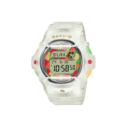 CASIO Малыш G Коллекция Кварцевый механизм Смольный ремешок Часы Женские Многоцветный циферблат BG 169HRB 7