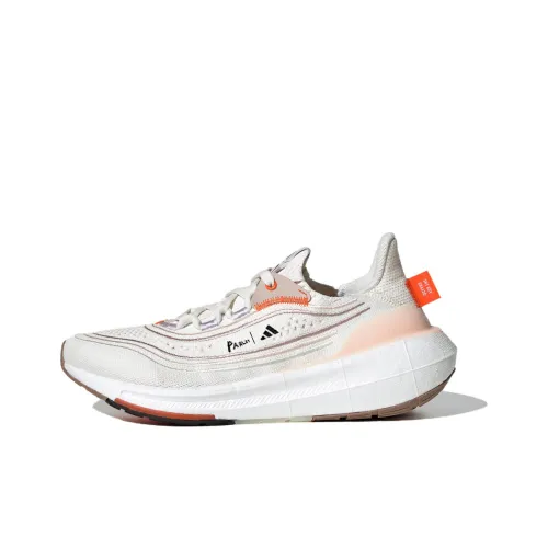 Adidas Ultraboost Light Амортизация и Дышащий Низкий Топ Беговые кроссовки Женские Белый Розовый