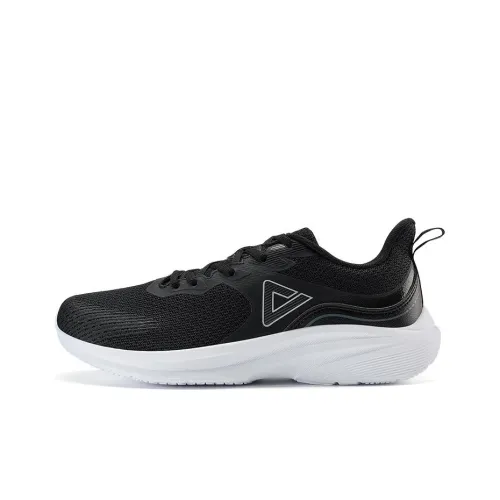 PEAK Slip-resistant Abrasion-resistant Breathable Lightweight Low-top Running Shoes Men Black White PEAK Противоскользящий Устойчивый к истиранию Дышащий Легкий Низкий верх Беговые кроссовки Мужские Черный Белый
