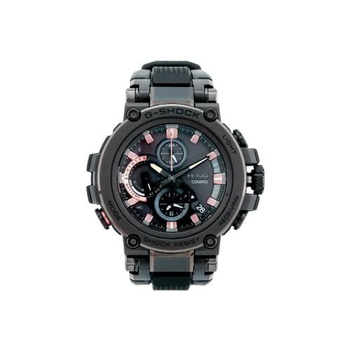 CASIO MT G Series Кварцевый механизм Смольный ремешок Часы Мужские Черный циферблат