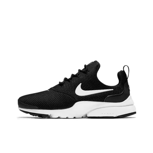 Nike Air Presto Fly Амортизация Устойчивость к истиранию Легкий Дышащий Низкий Топ Casual Женский Черный Белый