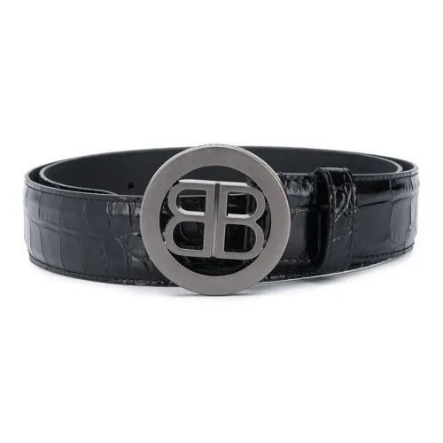 BALENCIAGA Кожаные ремни, черный, унисекс