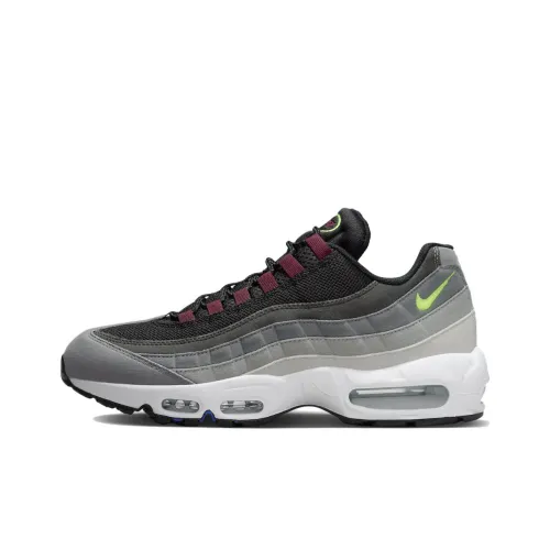 Nike Air Max 95 'Greedy' Устойчивый к истиранию Дышащий Низкий Топ Спортивная Повседневная Обувь Мужская Серый Красный Синий