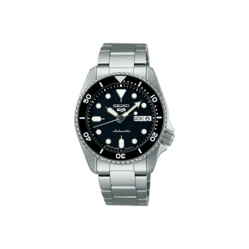 SEIKO Механический механизм Мужские часы 44,2мм*38мм*12,1мм Черный