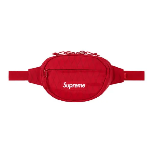 Supreme FW18 Ткань Сумка через плечо Слинг-сумка Сумка на пояс Стандартная Унисекс Красная
