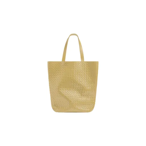 Bottega Veneta Телячья кожа Тоут Сумка Сумка для покупок Сумка на плечо Сумка Большая Мужская Желтая