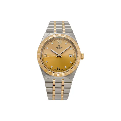 TUDOR Автоматический Механический Механизм Мужские Часы Royal Collection 38 мм Золото