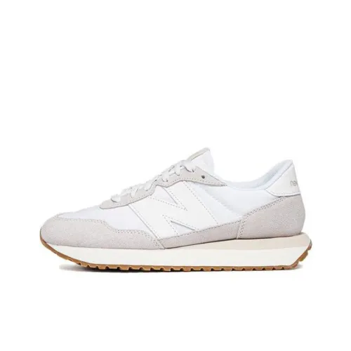 New Balance NB 237 Low Топ Повседневные Беговые Кроссовки Женские Серый Белый