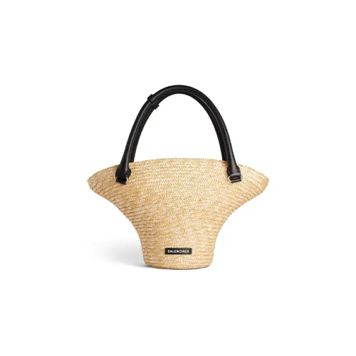 Balenciaga Солома Сумка Средняя Женская Естественная
