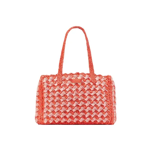 Kate Spade Manhattan Ткани вязаные Полосы Тоут Сумка Сумка для покупок Сумка Сумка через плечо Женские Ladybug Красный