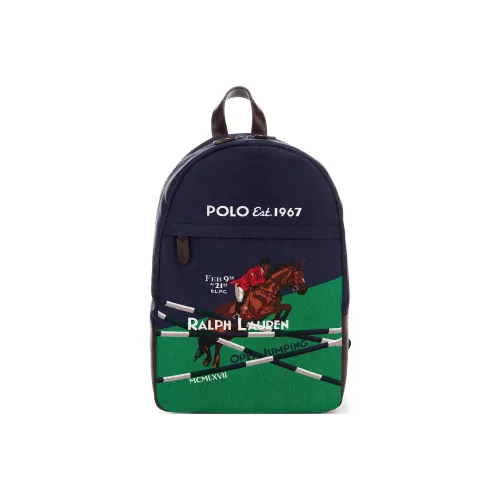 Polo Ralph Lauren Рюкзак из коровьей кожи мужской морской синий