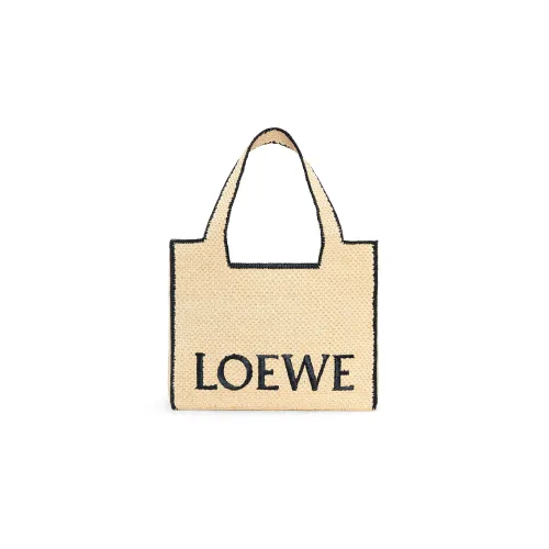 LOEWE Рафия Волокно Тоут Сумка Сумка для покупок Сумка Большая Женская Естественная
