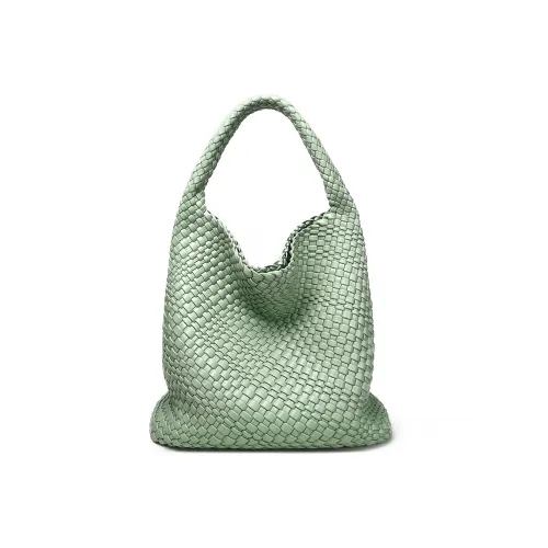 AJ AOIRJ ПУ (полиуретан) Плетеная сумка Тоут сумка Сумка для покупок Сумка на плечо Сумка большая Женская Мятно-зеленый Экрю Светло-синий