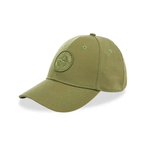 STONE ISLAND Хлопок Бейсболка Оливкового цвета Унисекс
