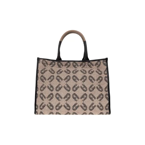 Furla Opportunity Кожа Детали Тоут Сумка Сумка для покупок Сумка на одно плечо Большая женская Коричневый