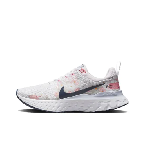 Nike React Infinity Run Flyknit 3 Low Топ Повседневные Беговые Кроссовки Женские Белые