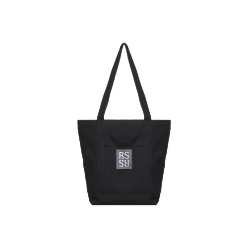 RAF SIMONS Хлопок Тоут Сумка Сумка для покупок Сумка на плечо Сумка Большая Мужская Черная